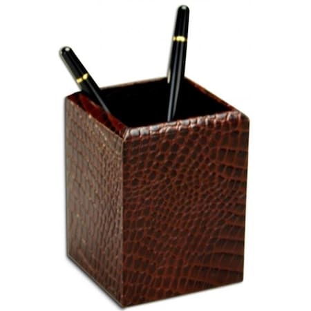 Dacasso Dacasso A2010 Crocodile Embossed Pencil Cup A2010
